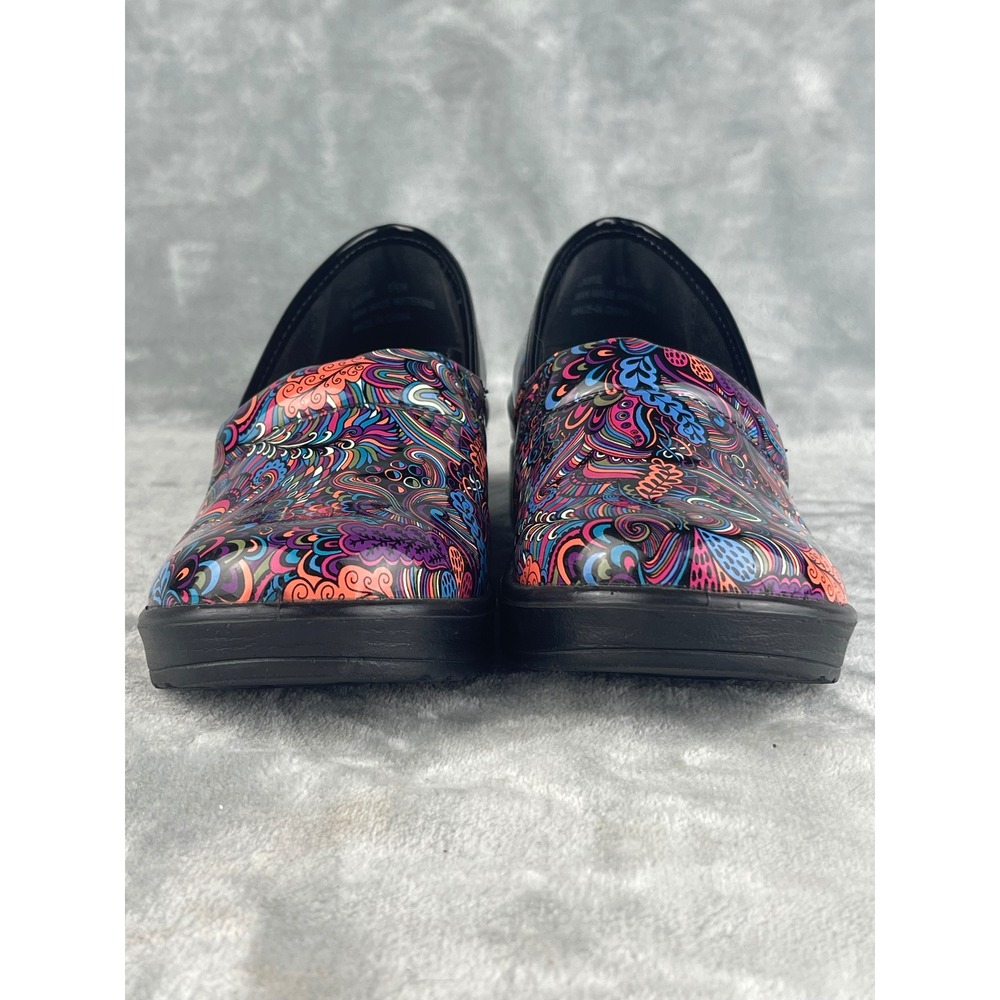 Easy Street Laurie Clogs Womens 5.5 Multi-Color Excellent Paisley Slip Resistant - Picture 2 of 8